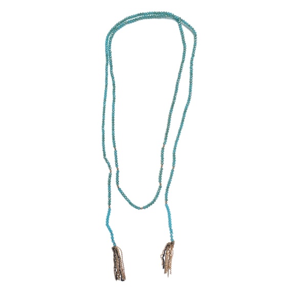 55" beaded lariat wear it MANY ways - Picture 3 of 3